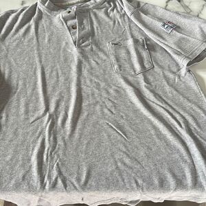 Tyndale Arc Rated/Flame Resistant Short Sleeve Henley. Made in USA 🇺🇸Sz. L